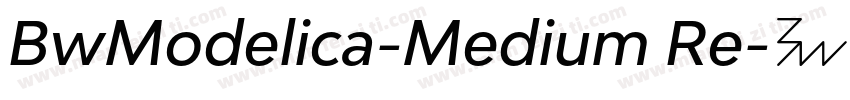 BwModelica-Medium Re字体转换